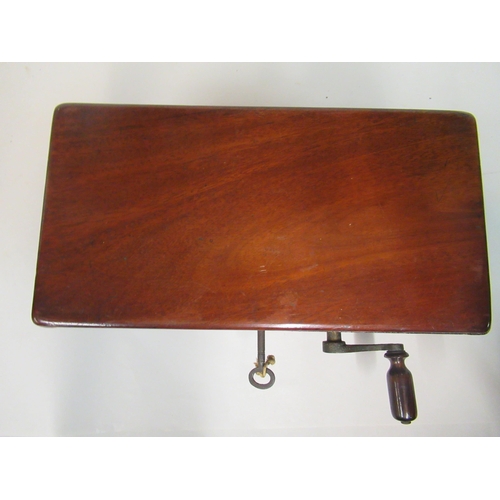 145 - A late 19thC manual Magneto-Electro machine (for nervous and other deceases) in a mahogany case with... 
