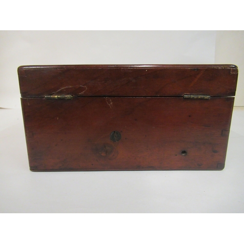 145 - A late 19thC manual Magneto-Electro machine (for nervous and other deceases) in a mahogany case with... 