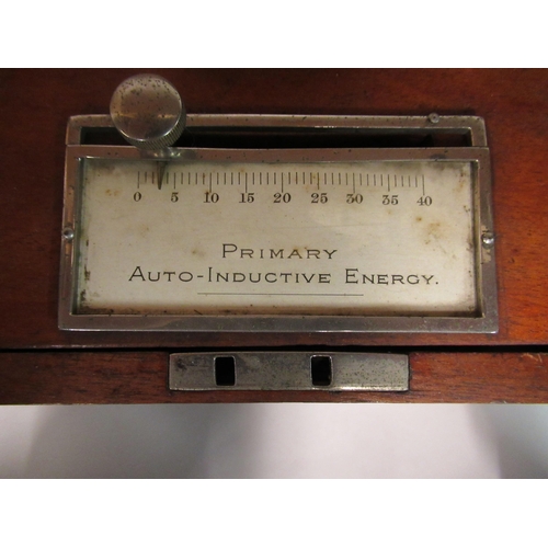 159 - A vintage Electro Dynamic Medical Apparatus Co. electric therapy unit, fitted in a mahogany case