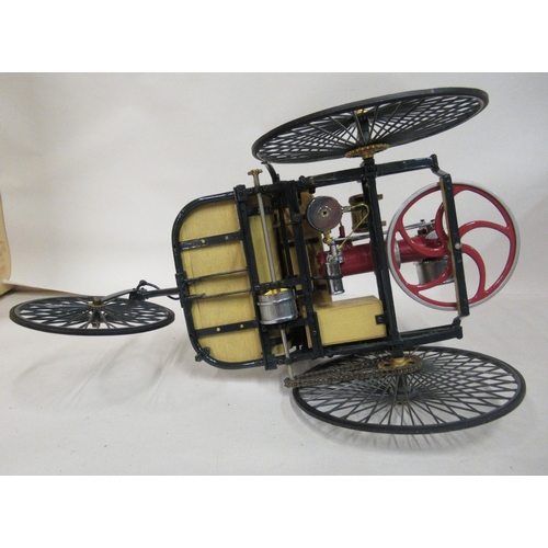 162 - A 'workable' model of a 19thC steam driven tricycle  7