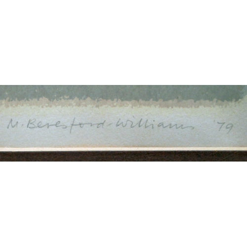 163 - M Beresford-Williams - 'Dart Sunset'&nbsp; Limited Edition print 39/75&nbsp; &nbsp;bears a pencil in... 