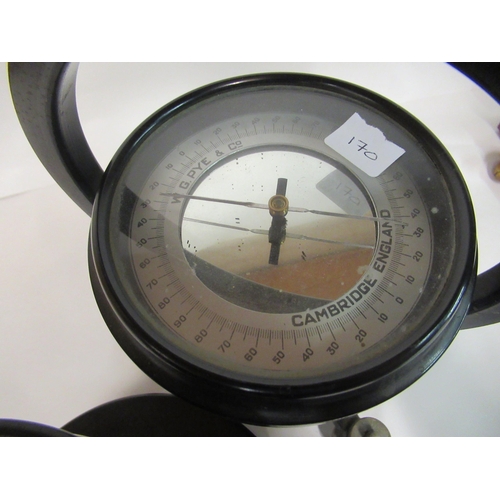 170 - A Fafix Bakelite cased slide projector; two similar Galvanometers; and an unidentified scientific in... 