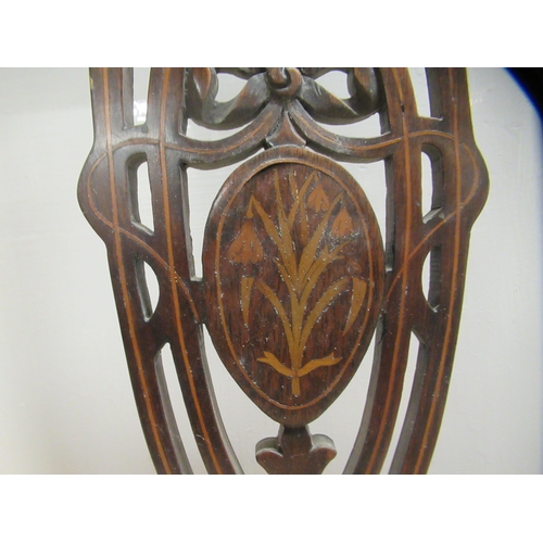 198 - Six similar Edwardian mahogany showwood framed chairs&nbsp;