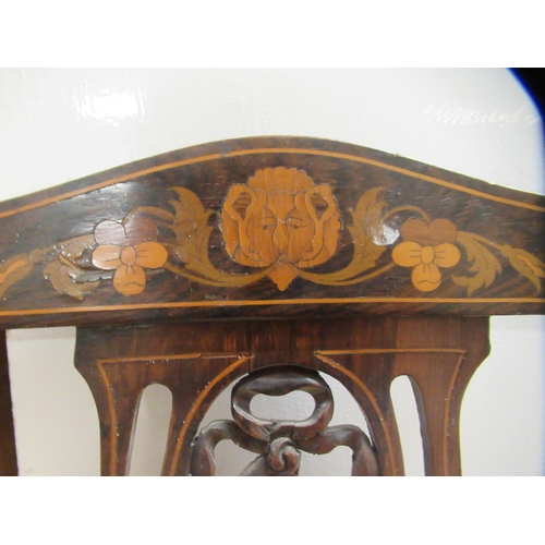 198 - Six similar Edwardian mahogany showwood framed chairs&nbsp;