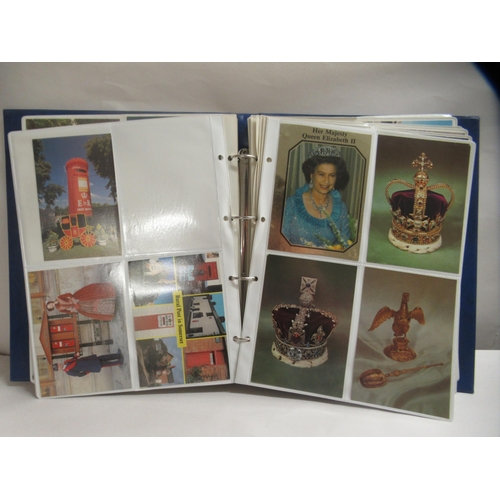 214 - An album of printed ephemera, mainly post 1950s, used postcards