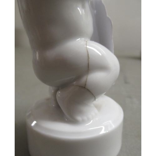 216 - A set of five B&G Copenhagen porcelain figures, children in different poses&nbsp; 4