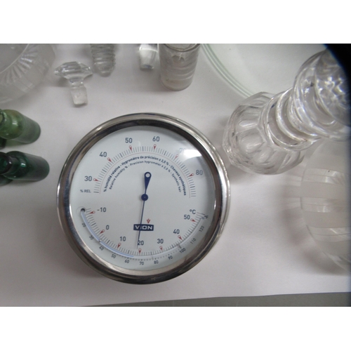217 - Clear and coloured glassware: to include an early 20thC decanter and stopper, decorated with floral ... 