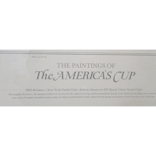 254 - 'The 1903 Americas Cup'  print  bears a pencil signature  16