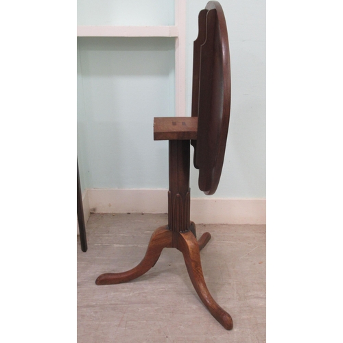 263 - Small furniture: to a include Georgian and later mahogany tip-top table, raised on a pedestal base  ... 