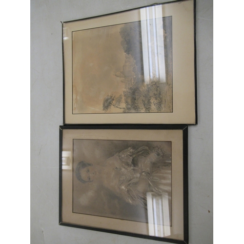 43 - Framed 19th and 20thC pictures: to include still life studies and portraits  mixed media  some frame... 