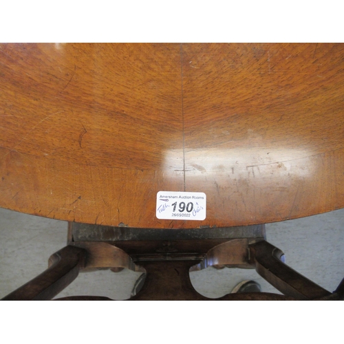 190 - A 1930s Regency design walnut triple pedestal oval dining table  30