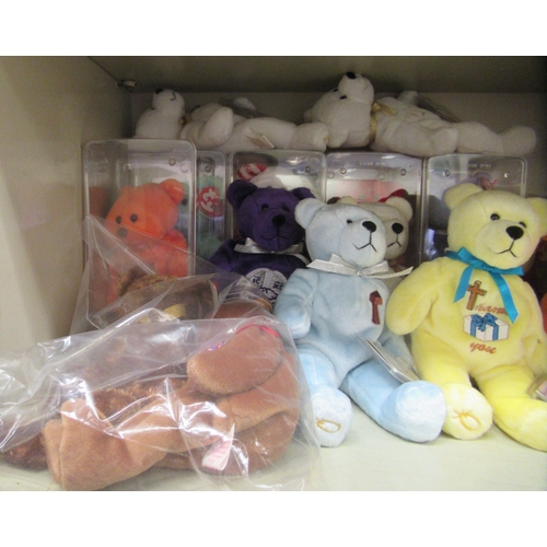 209 - Approx. eighty TY Beanie Babies; and other soft toys  some boxed 