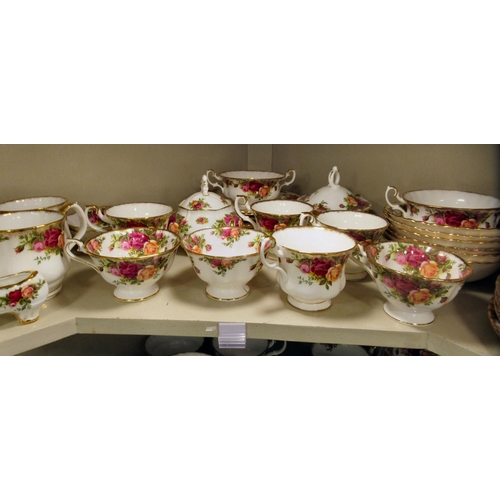 214 - Royal Albert bone china (some seconds) Old Country Rose pattern tableware, some still mint  boxed; a... 