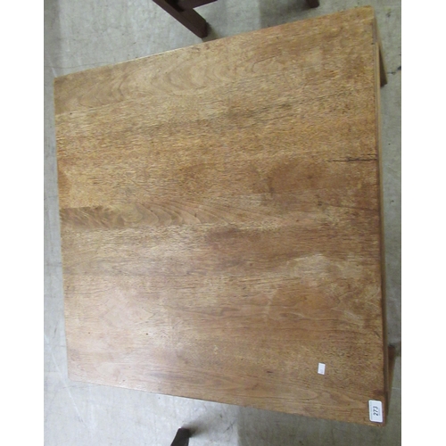 273 - A 1970s teak coffee table, raised on square legs  16