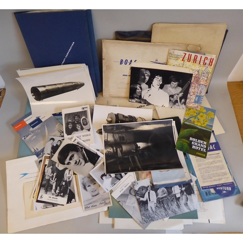 28 - Miscellaneous passenger aircraft related printed ephemera, mainly 1960s: to include air show publica... 