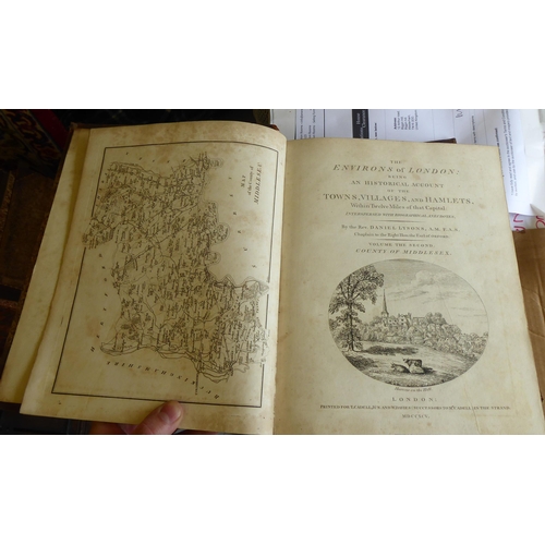 330 - Books: 'The Environs of London 1795' in six volumes