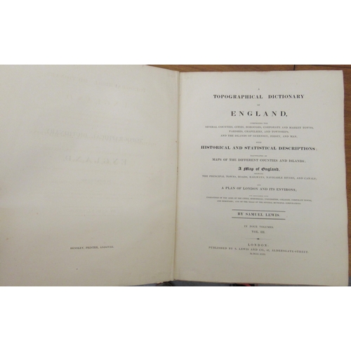 331 - Books: 'A Topographical Dictionary of England 1831' in four volumes