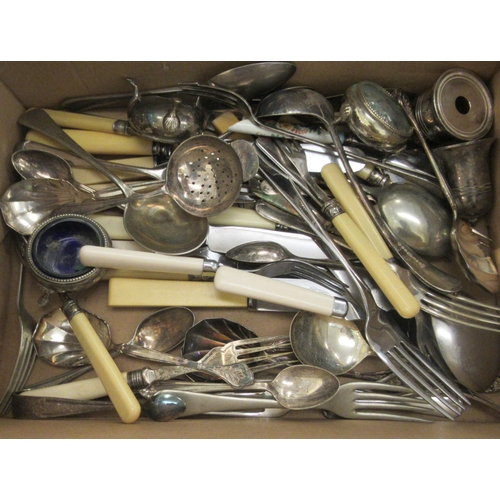 355 - EPNS and stainless steel cutlery and flatware, some on ivorine handles