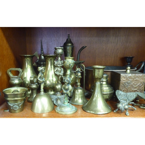 249 - Decorative and functional, mainly 20thC metalware: to include Middle Eastern design kettles