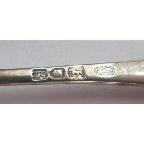 101 - Silver and silver plated tableware: to include a set of six bean terminal coffee spoons  Birmingham ... 