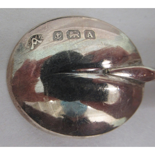 101 - Silver and silver plated tableware: to include a set of six bean terminal coffee spoons  Birmingham ... 