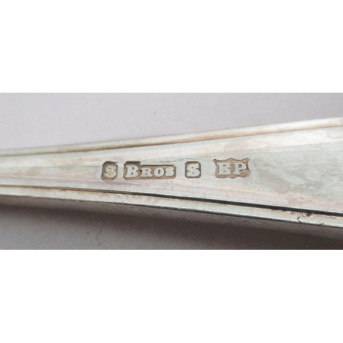 101 - Silver and silver plated tableware: to include a set of six bean terminal coffee spoons  Birmingham ... 