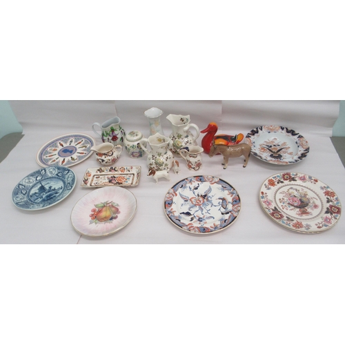 103 - Decorative ceramics: to include a Masons Ironstone china ginger jar and cover&nbsp; 4