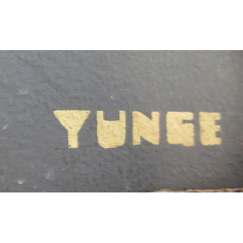 106 - A study of a 1930s Shell Oil advertising sign, a motorcar&nbsp; watercolour&nbsp; bears a signature ... 