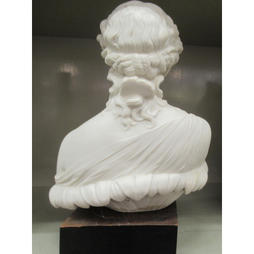 115 - A Parian ware bust, a classic beauty  13