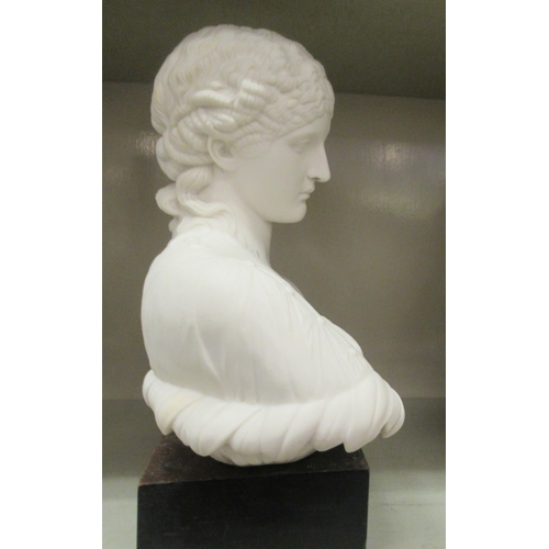 115 - A Parian ware bust, a classic beauty  13