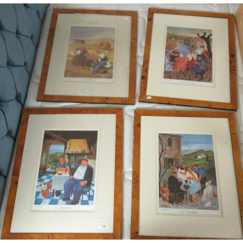 119 - Limited Edition prints: to include MM Loxton - a French cafe scene&nbsp; 700/1950&nbsp; bears a penc... 