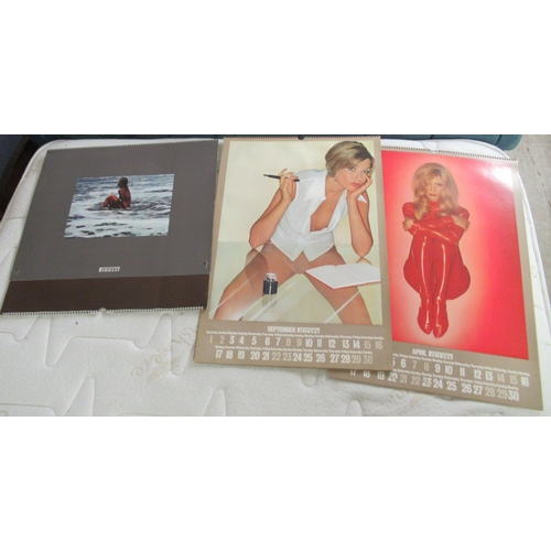 120 - Four Pirelli calendars: to include 1973