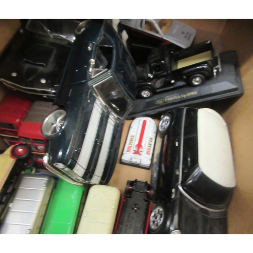 189 - Assorted diecast and similar model vehicles: to include an Aston Martin Vanquish, police and public ... 