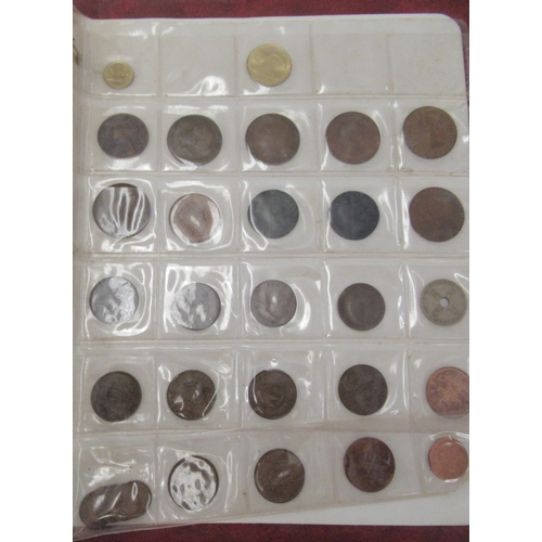 205 - An uncollated collection of British and other coins, mainly 20thC: to include shilling pieces&nbsp;