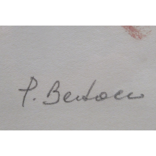 63 - Modern Italian School - a nude  Limited Edition 36/100 coloured print  bears an indistinct pencil si... 