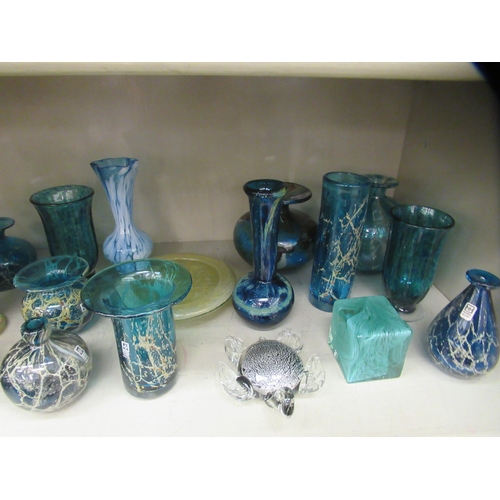 75 - Mdina and other Art Glass: to include paperweights and vases&nbsp; largest 8.5