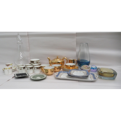 95 - Ceramics and Art Glass: to include Kenmare bone china coffee cans and saucers&nbsp;