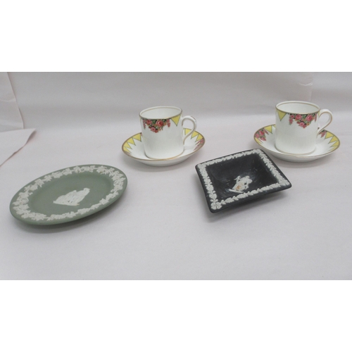 95 - Ceramics and Art Glass: to include Kenmare bone china coffee cans and saucers&nbsp;