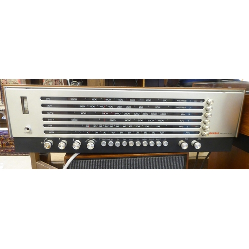 216 - Stereo equipment, viz. a Bush Arena 3 waveband radio; an Alwa Creators stereo; a Garrard automatic t... 