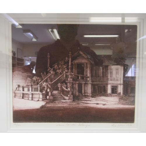 9 - Pictures: to include after Llse Noor - a study of a Colonial building  Limited Edition 144/300 print... 