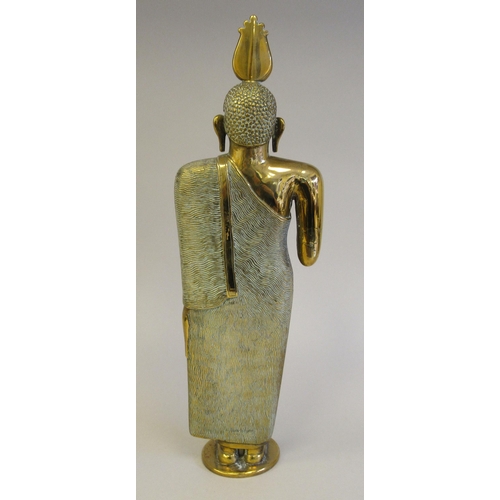 123 - A cast brass religious figure&nbsp; 15