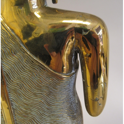123 - A cast brass religious figure&nbsp; 15