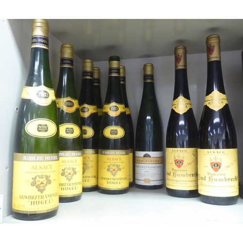 122 - Wine: to include six bottles of 2003 Hugel Alsace Gewurztraminer