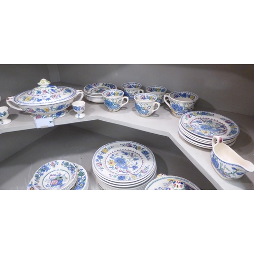 128 - Masons Patent Ironstone china Strathmore and Regency pattern tableware