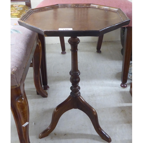 140 - Small 19th & 20thC furniture: to include a mahogany wine table  22