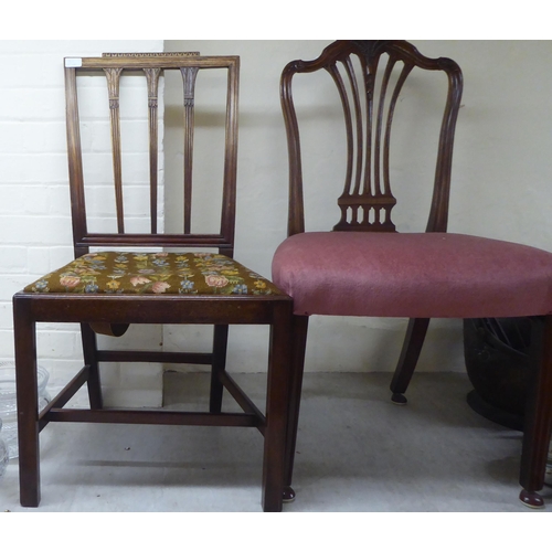 140 - Small 19th & 20thC furniture: to include a mahogany wine table  22