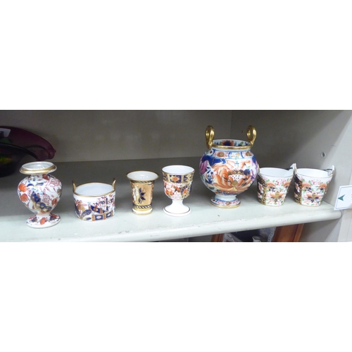 163 - Early 19thC & later ceramics, mainly Spode: to include two miniature buckets  2