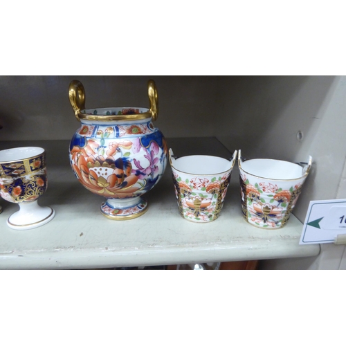 163 - Early 19thC & later ceramics, mainly Spode: to include two miniature buckets  2