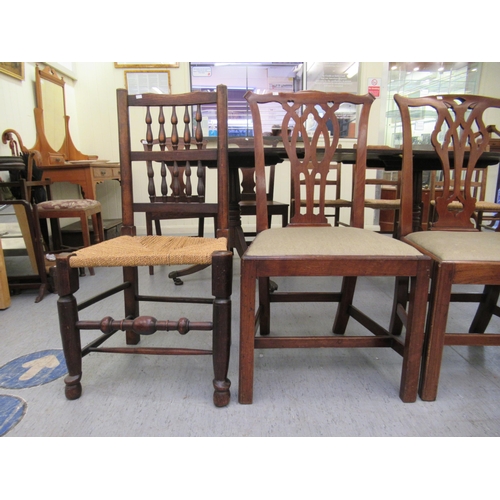 165 - Four early 20thC chairs: to include Chippendale design mahogany framed examples