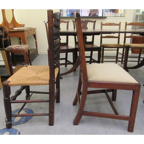 165 - Four early 20thC chairs: to include Chippendale design mahogany framed examples